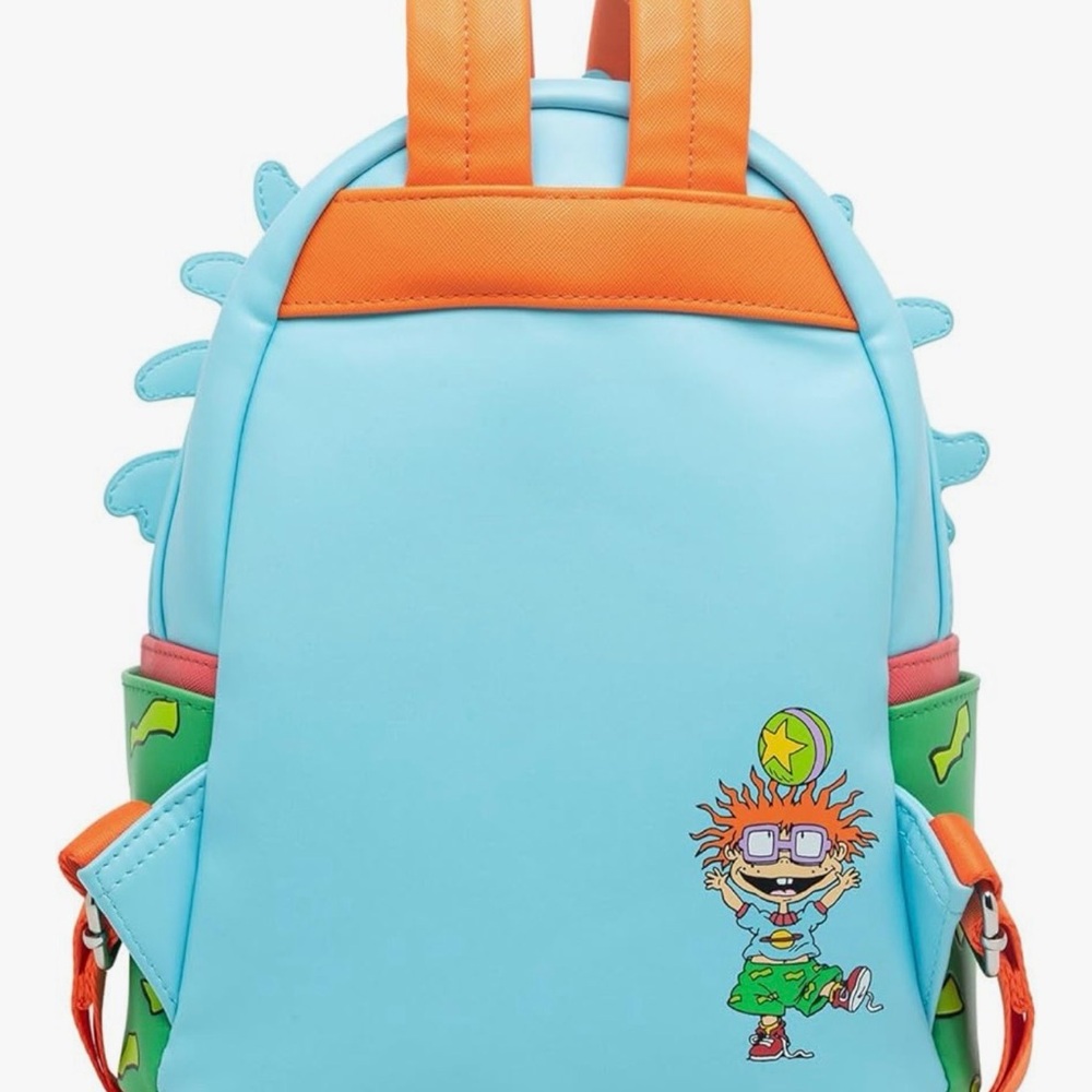 Loungefly Nickelodeon Rugrats Chuckie Backpack With Removable Glasses-NWT - Picture 6 of 9